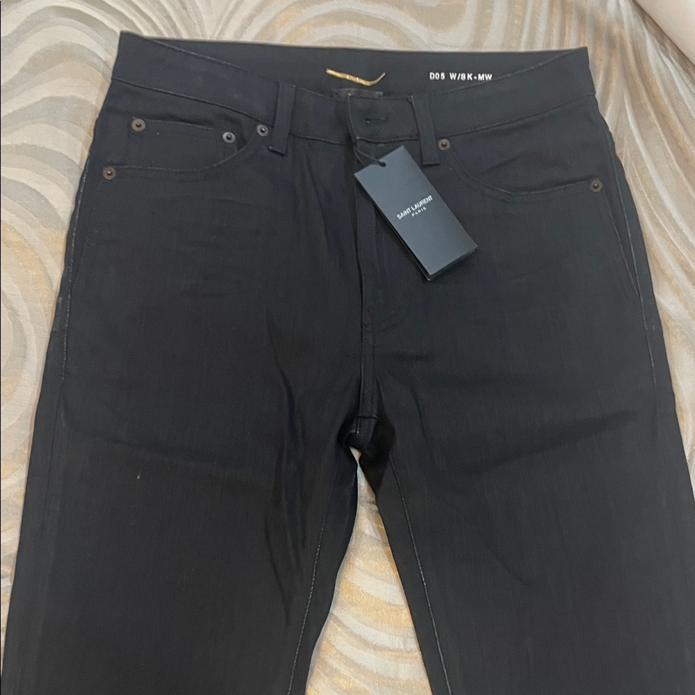 Saint Laurent Dark Black Jeans